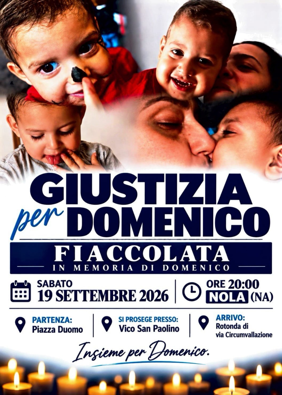 Domenico Caliendo, il 19 settembre una fiaccolata per chiedere giustizia